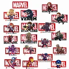 Термонаклейки Виниловые для одежды с изображением героев Диснея Марвел, спайдермена, наклейки футболка