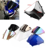 motorcycle windshield double bubble plastic windscreen for suzuki gsxr 1000 gsxr1000 r 1000 r k7 2007 2008 accessories