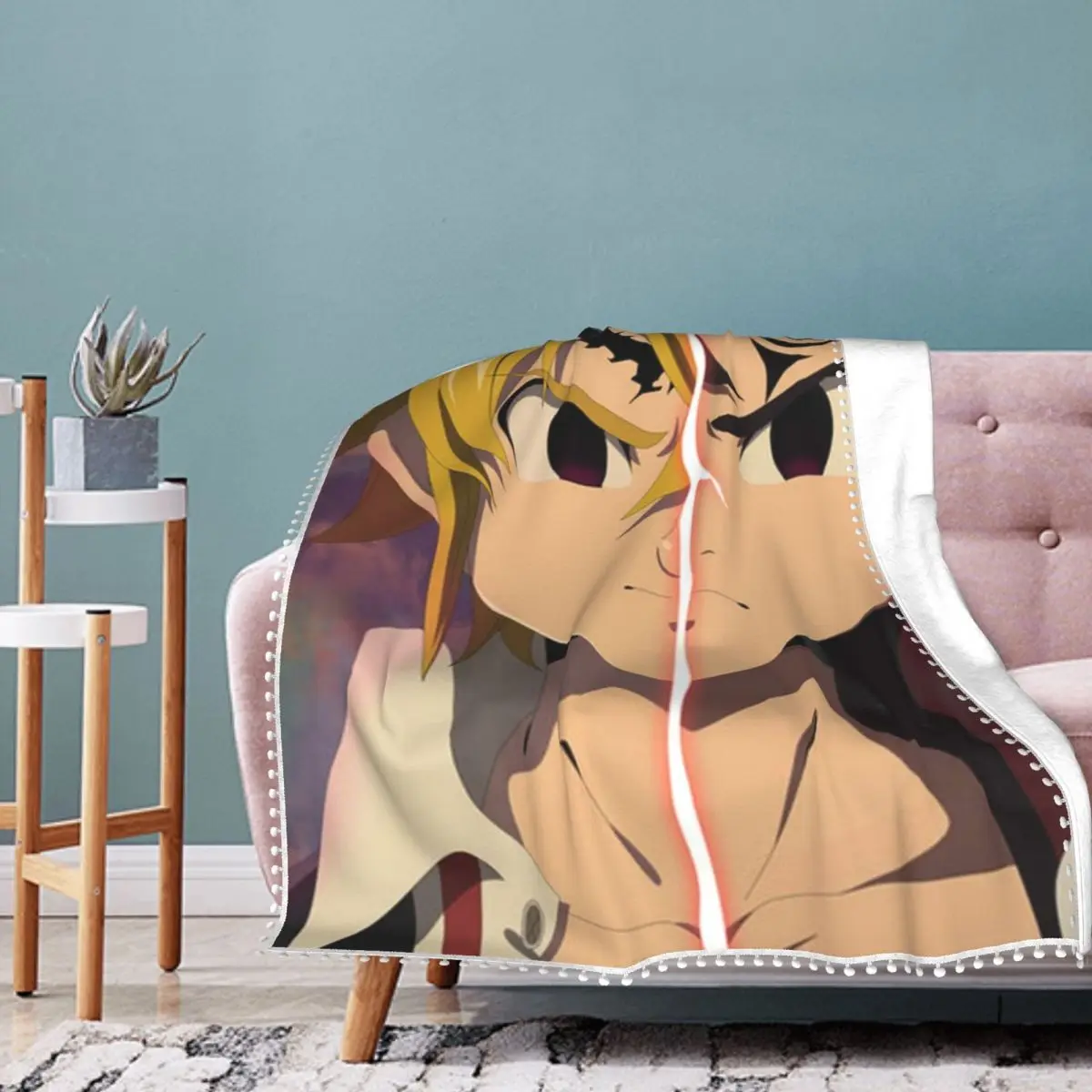 Одеяло Семь смертных грехов меховое Флисовое одеяло с японским аниме персонажем