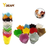 ydeapi 50pcspack cake muffin cupcake paper cups cake box cupcake liner kitchen baking accessories cake mold small muffin boxes