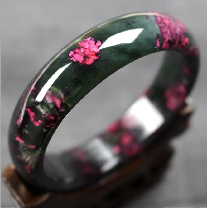 

Beautiful Peach Blossom Hetian stone Bangle 100% Natural Hand-Carved Bracelet