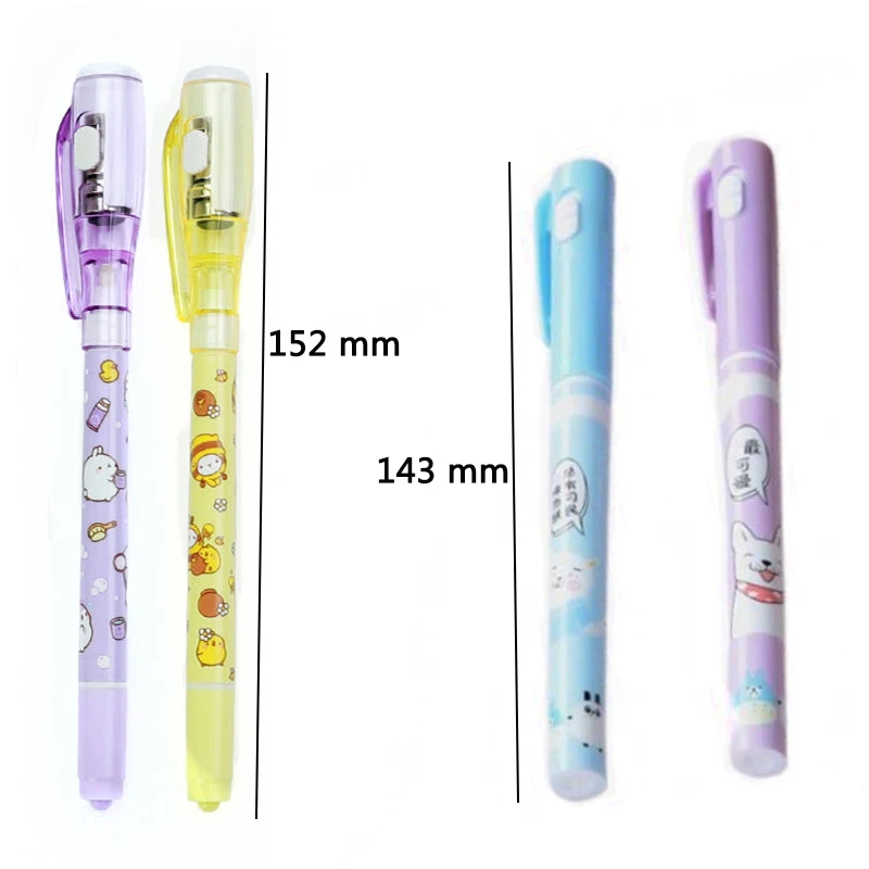 Invisible Ink Pen, Secret Message pens, Magic UV Light Pen for Drawing Funny Activity Novelty Ballpoint Pens Highlighter images - 6