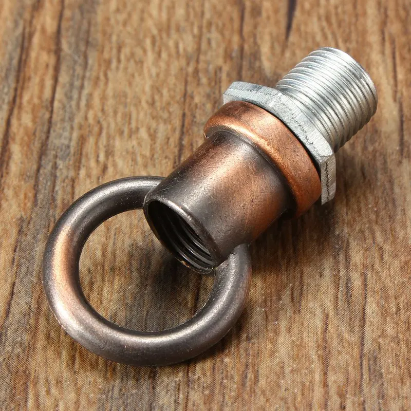 Red antique copper 10 мм резьба M10 Ретро винтажный металлический потолочный светильник в виде Розы База Люстра крюк светильник адаптер крепление закрытый гладкий стиль - Цвет корпуса: Red antique copper
