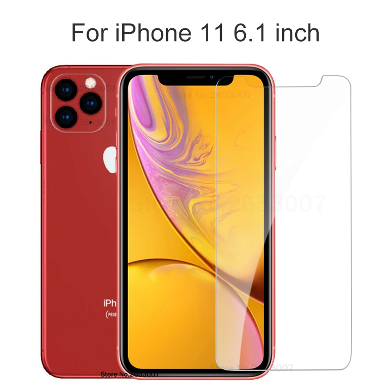 For iPhone 11 6.1 Закаленное стекло для iPhone 11 Pro XR XS MAX Защита экрана для iPhone 8X7 6 6S Plus 5 5S SE 11 Pro Max 6,1 6,5 5,8 дюйма - Цвет: For iPhone 11 6.1