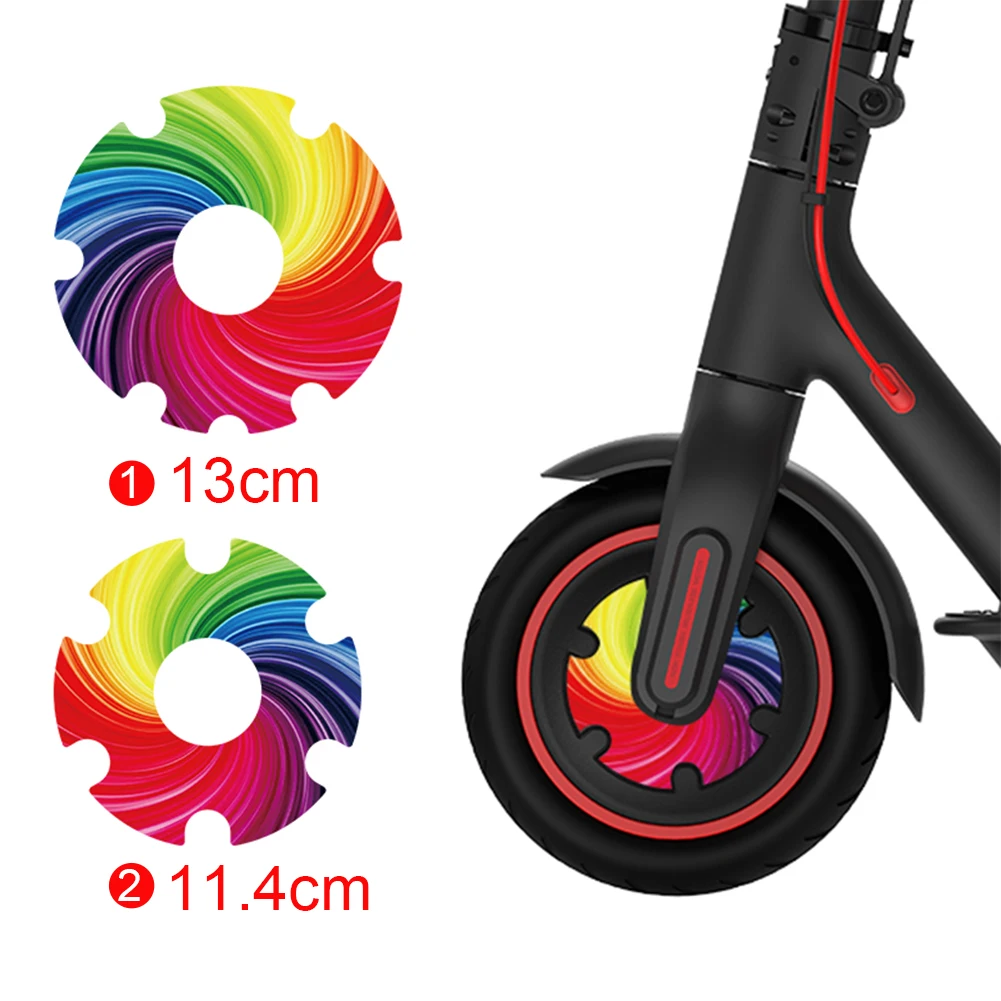 

Scooter Motor Protection Sticker Waterproof Scooter Front Wheel Sticker For XiaoMi Scooter 1S/M365/PRO Roller Skates 1 Pair