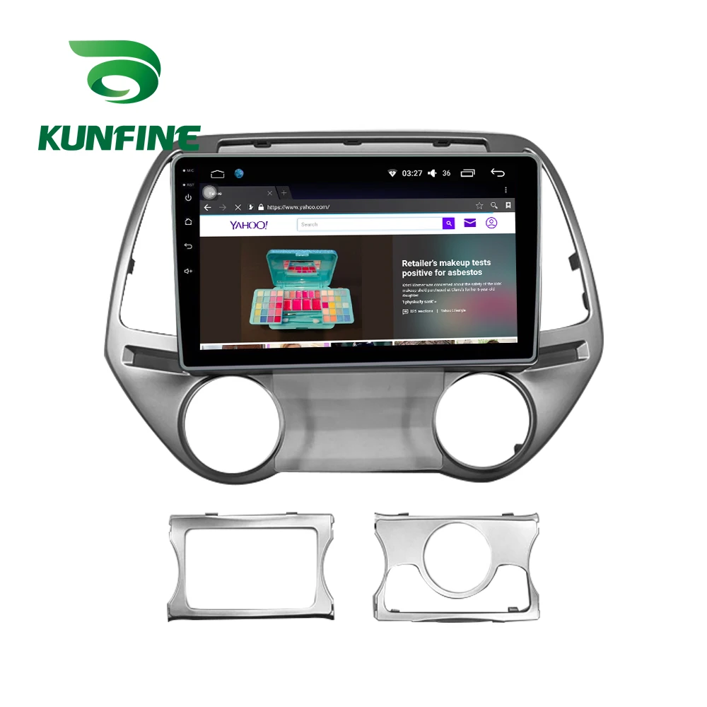 Octa Core 1024*600 Android 10 0 автомобильный DVD GPS-навигатор плеер Deckless стерео для HYUNDAI I20 2008-2013