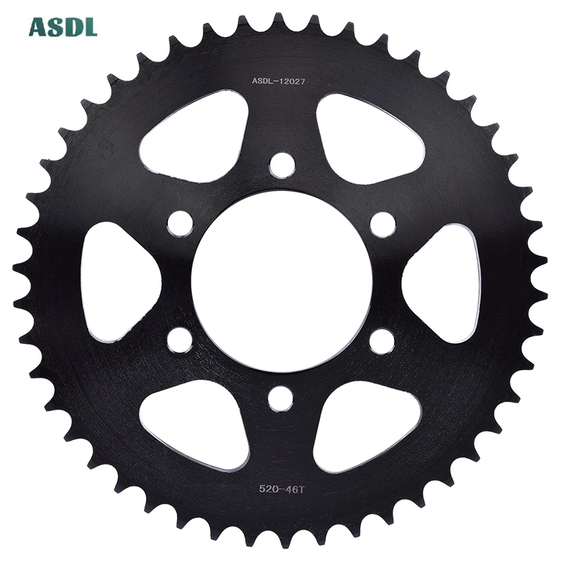 

520 46T Motorcycle Rear Chain Sprocket For Kawasaki ZX-6R ZX636 ZX600 ZX6R ZX 6R Ninja 600 636 2013-2018 2019-2020 2007-2015