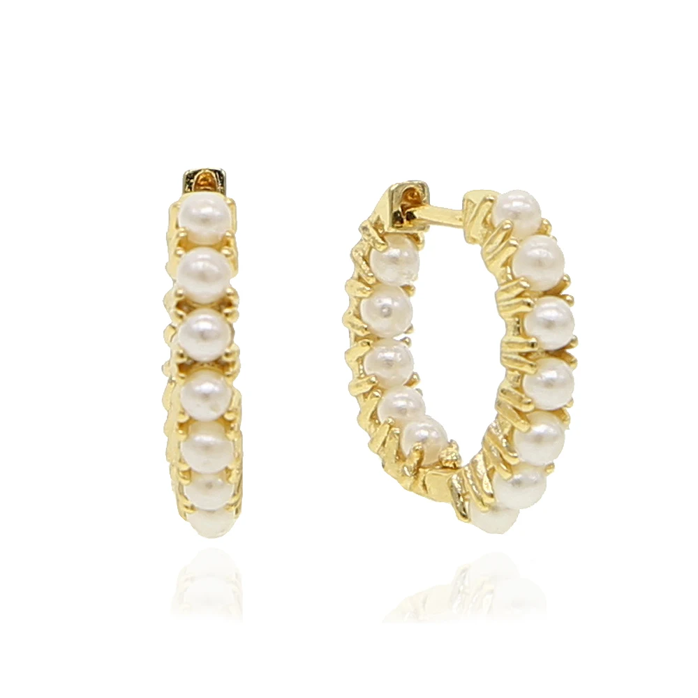 Модные женские серьги ювелирные изделия внутри круглые свежие морские жемчужные