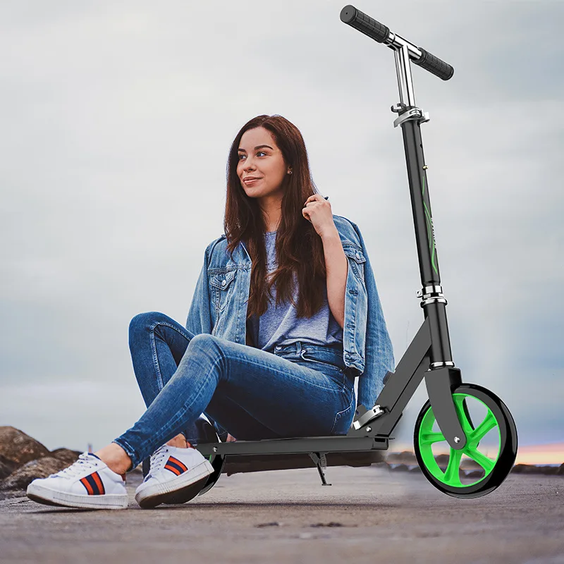 Factory Direct Teenagers Adult Scooter Two-Wheeled Work Portable Foldable Big Wheel | Kick Scooters Foot