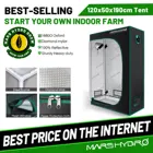 Тент Mars Hydro для выращивания растений, водонепроницаемый нетоксичный светоотражающий материал, 1680D, 120 х50х190 см, для комнатных растений