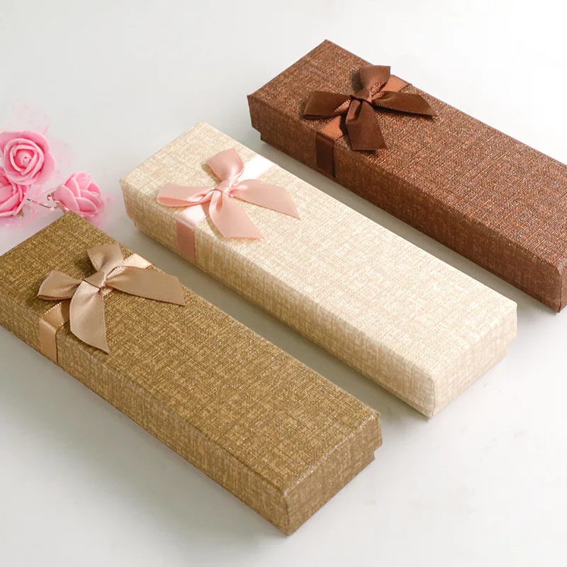 

Bow Pen Box Cardboard Box Gift Box Bow Girl Heart Cute Packaging Box