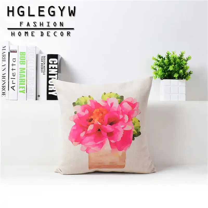 Красочная ваза Цветочный чехол для подушки модная обувь на высоком каблуке