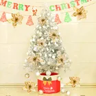 1510 шт Рождественская елка декоративный искусственный цветок Искусственные с блестками Цветок голова рождественские украшения (13 см)