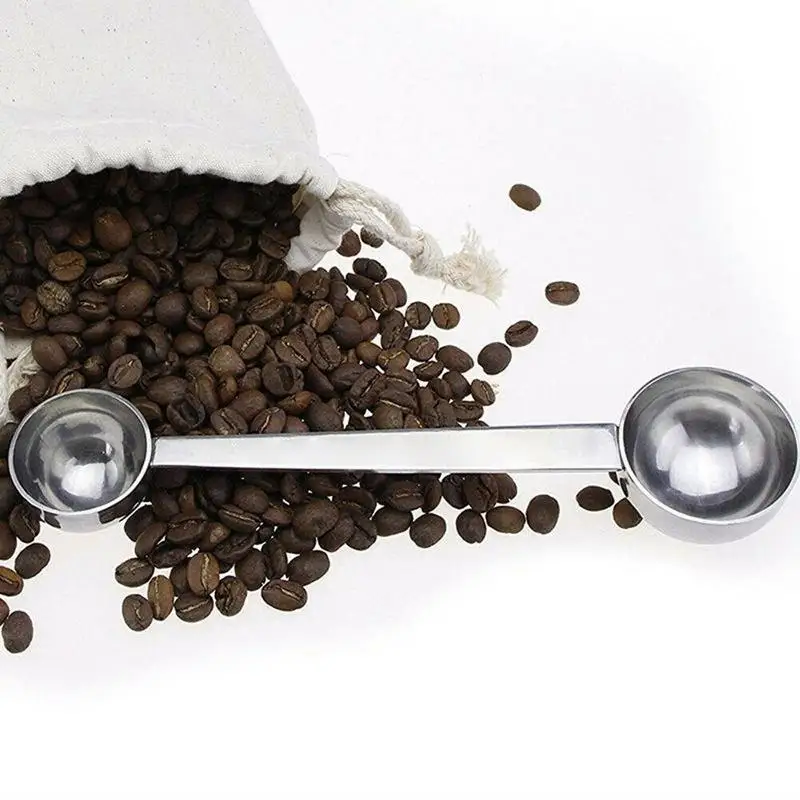 1 шт. стальная 2 в обжаренная двойная ложка прочная кухонная кофейная с