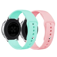 20mm22mm strap for samsung galaxy watch 346mm42mmactive 2 40 gear s3 silicone bracelet huawei watch gt 22epro correa band