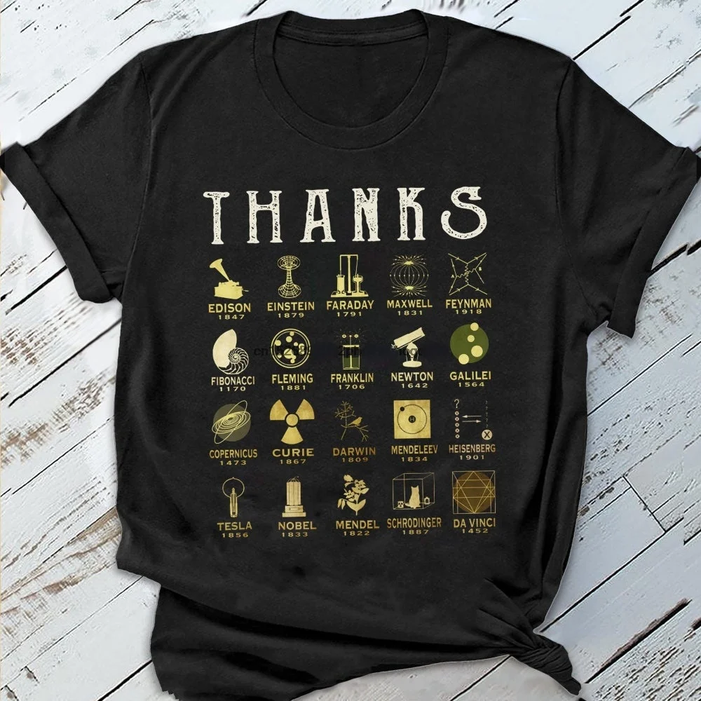 

Забавная забавная футболка с надписью «Thank To Science» для влюбленных