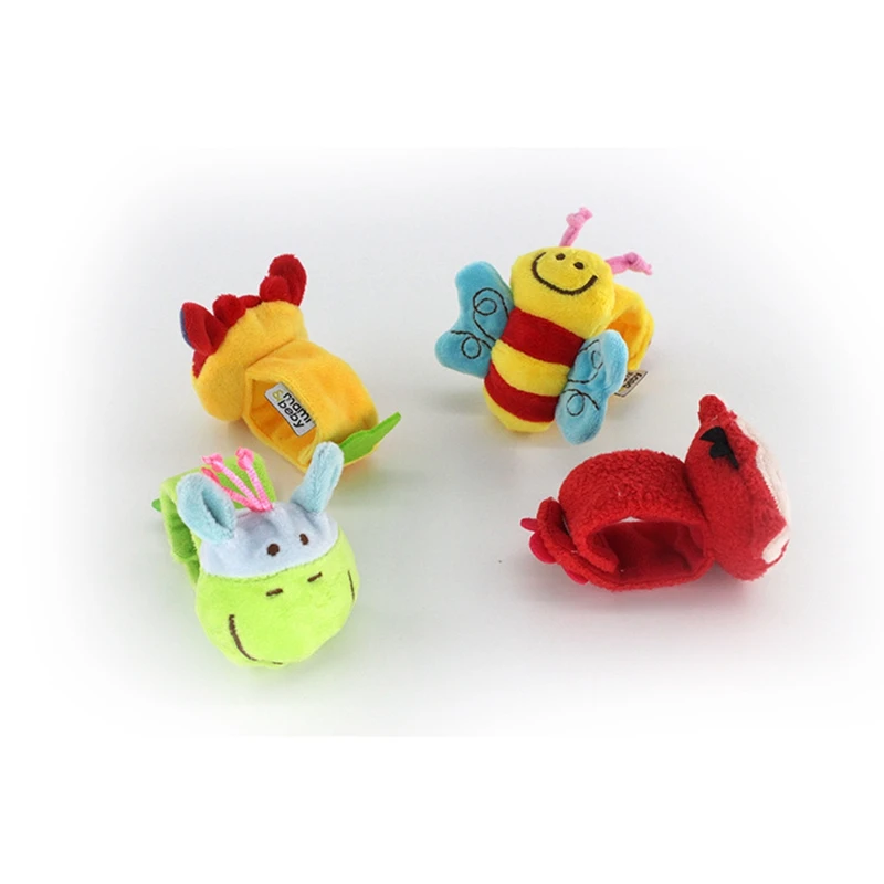 Плюшевая погремушка на запястье для коляски Мягкая ручная детская кроватка