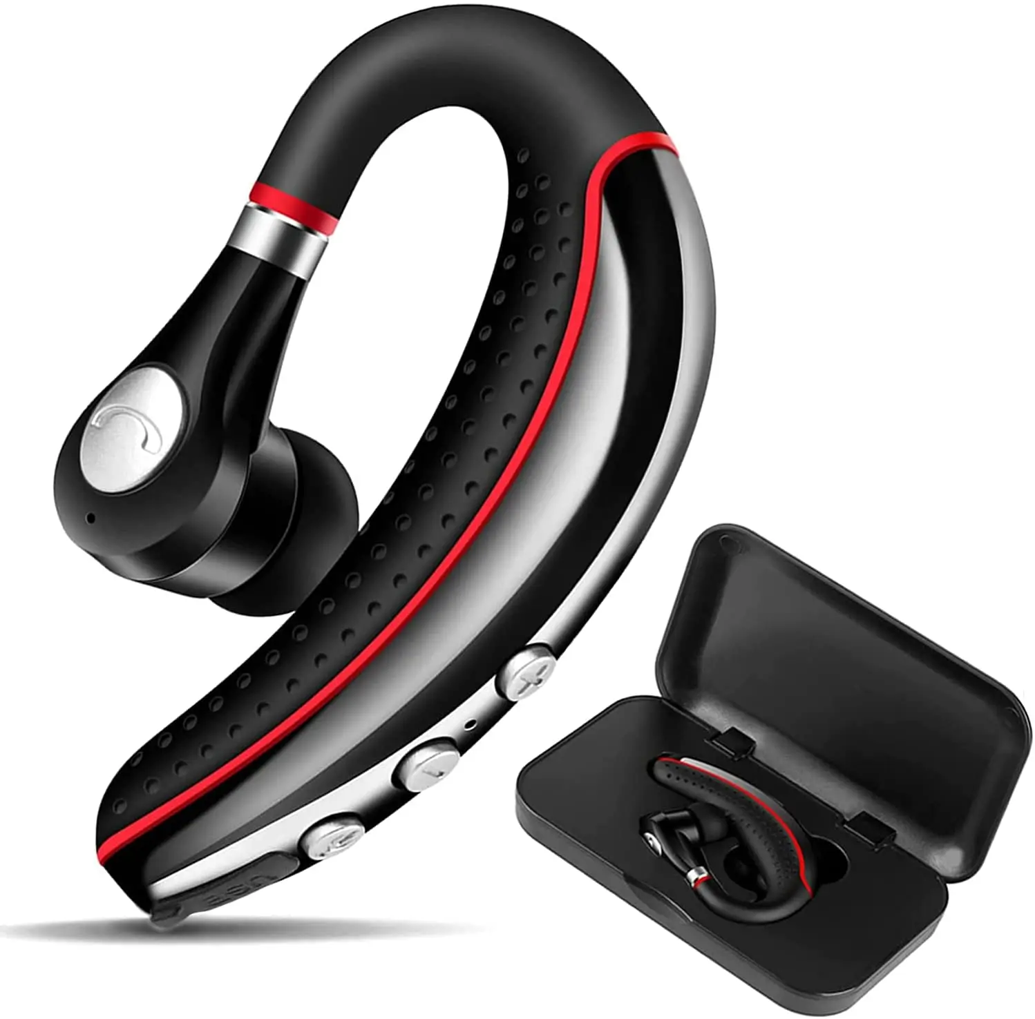 

OPINAY Bluetooth Headset, Noise Canceling Best Bluetooth Earpiece V5.0 with Mute Key, Hands Free Ultralight Business Talking