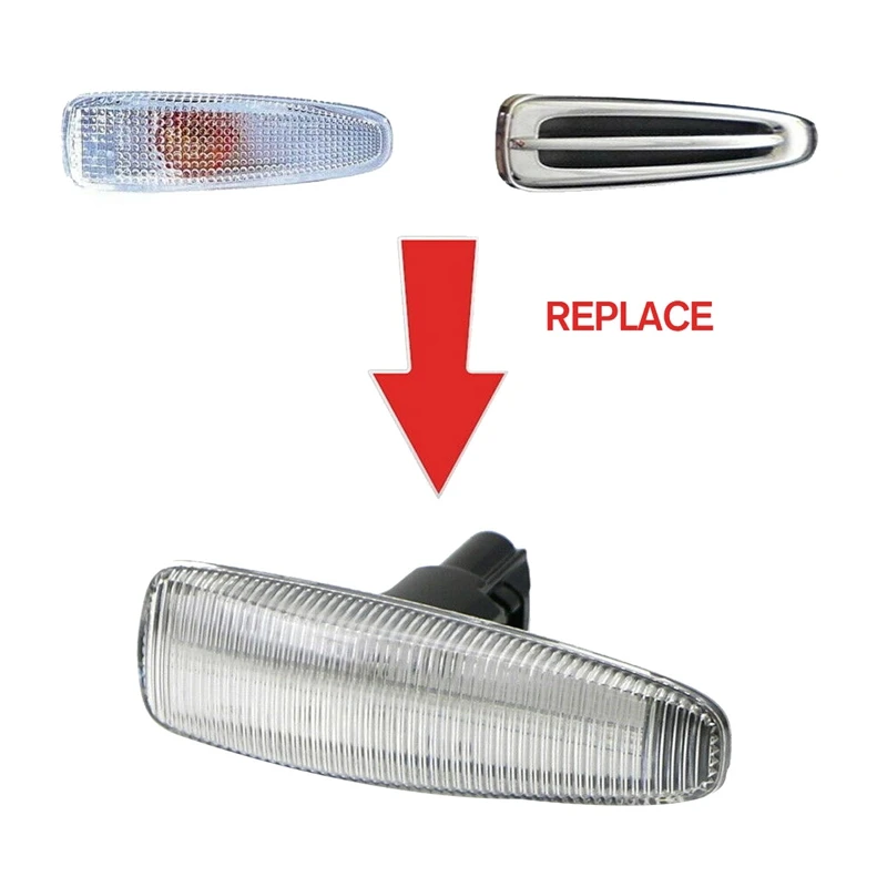 Car Dynamic LED Side Marker Lights Turn Signal Light Repeater Lamp Amber for Mitsubishi Lancer EVO X 8351A001 | Автомобили и