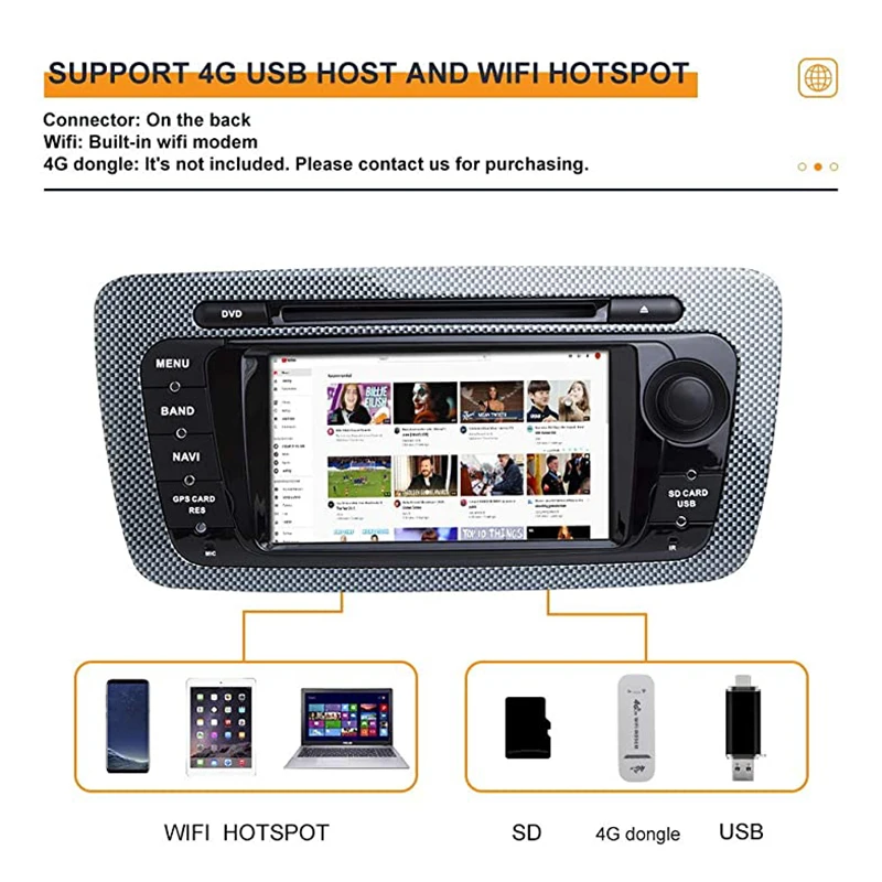 LDZDSEE 2 Din Android 9 0 DSP ГБ + 32 автомобильное радио GPS мультимедийный плеер DVD для Seat Ibiza 6j