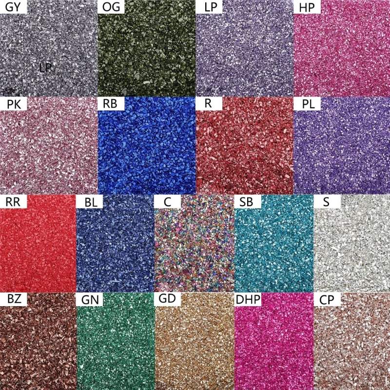 

LX9D 1 Bag Glass Crushed Stone Chunky Glitter Irregular Glass Chips Epoxy Resin Mold Filler Nail Art Decoration DIY Crafts