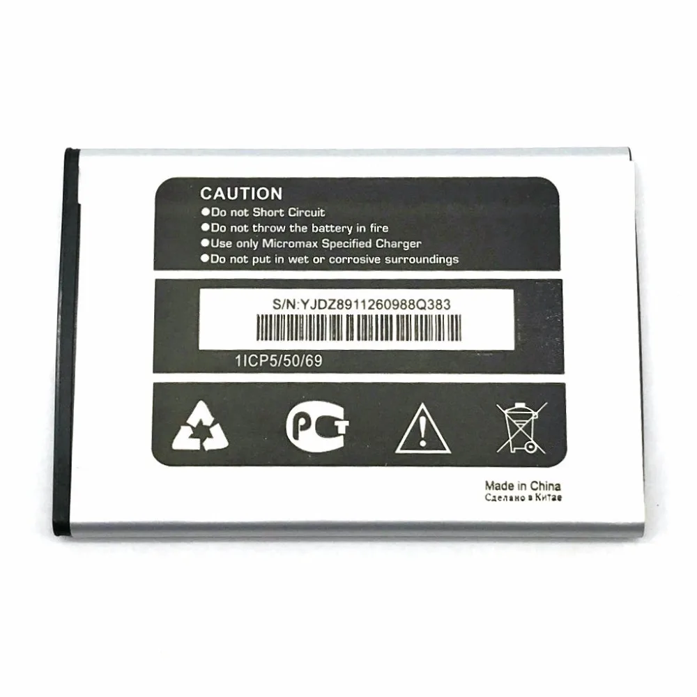 Новый Сменный литий-ионный аккумулятор 1800 мАч для Micromax Q383 Аккумулятор Batterij Bateria +