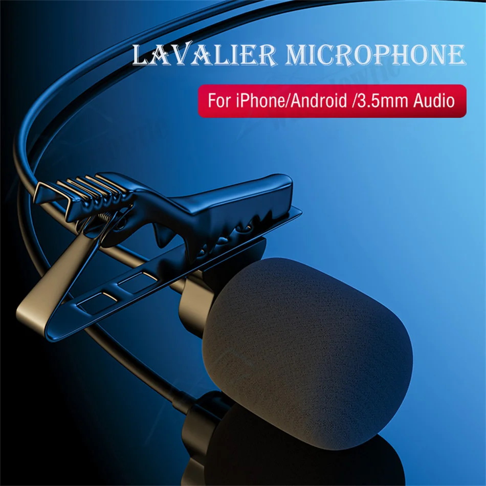 микрофон Петличный microphone портативный внешний с петличным отверстием для
