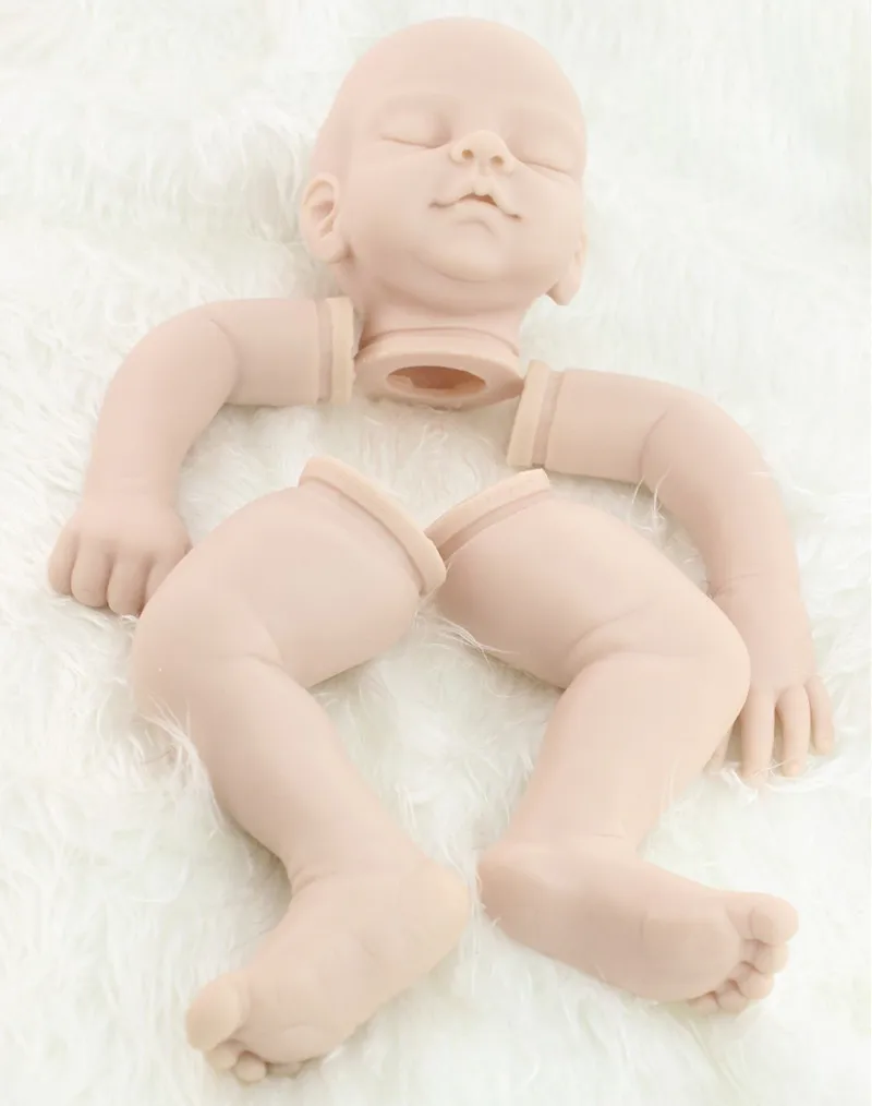 DIY blank doll kit NPK 20 дюймов Неокрашенная пустая кукла Набор DIY пустой набор мягкий винил reborn Спящая Детская кукла комплект - Цвет: DIY blank doll kit