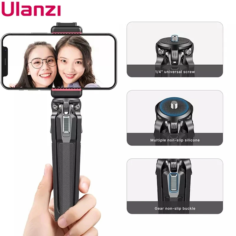 

Регулируемый мини-штатив Ulanzi, монопод с основанием для цифровой зеркальной камеры, Gopro 9 8 7 iPhone 12 11 Pro Max, настольный Трипод