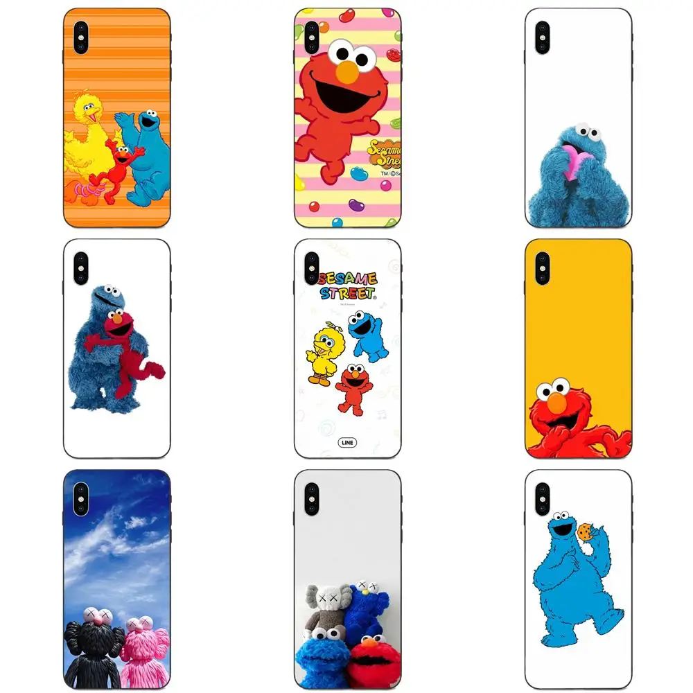 Elmo Cookie Monster Sesame Street окрашенные для Xiaomi Mi Mix Max Note 2 2S 3 5X 6 6X 8 9T SE A1 A2 A3 CC9e Lite Play Pro