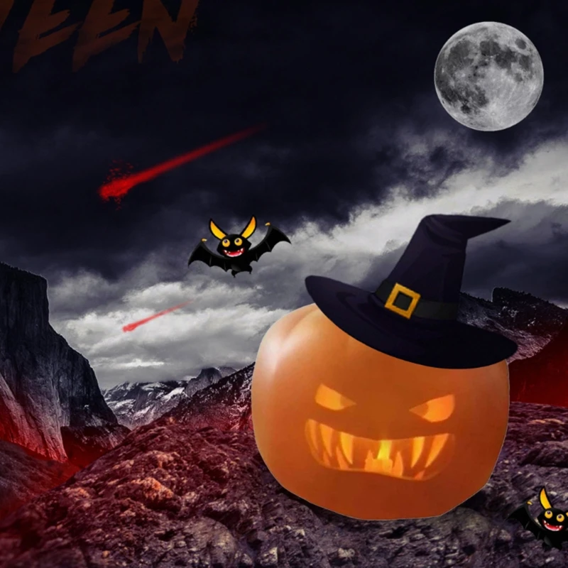 

Halloween Talking Animated Pumpkin, with Built-in Projector & Speaker 3-in-1 Projector for Halloween Home Party Decoration