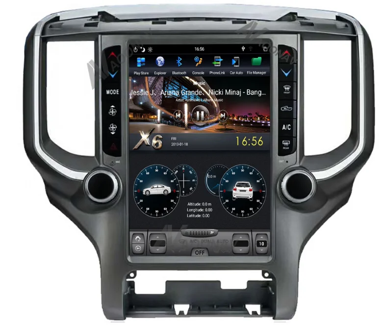 

PX6 GPS Navigation Car Radio Tesla Android 2 DIN For Dodge RAM 1500 2018 2019 2020 Car Audio Stereo Receiver Multimedia Player