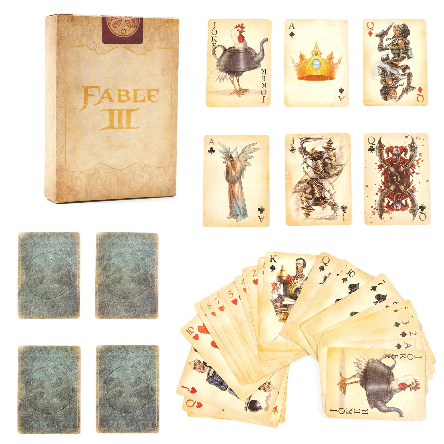 Игральные карты FABLE 3 в винтажном стиле игральные Fable III ограниченная