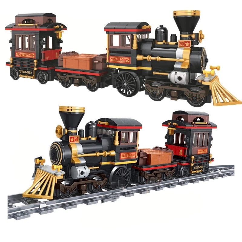 473 шт. классические паровоз город строительные блоки Technologic Модель Цифры сборка