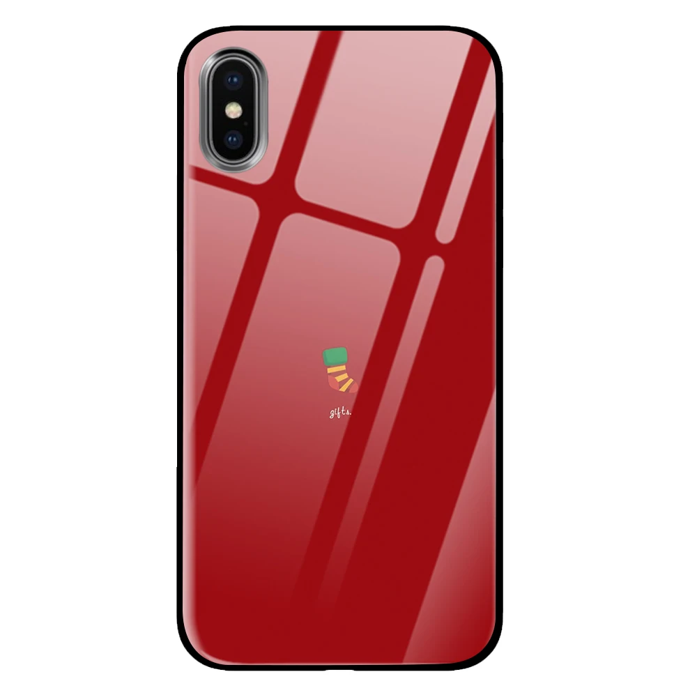 4 Роскошный Рождественский постер из закаленного стекла для iPhone 5 5S 6 6s 7 8 Plus X XS XR 11 Pro Max - Цвет: 4