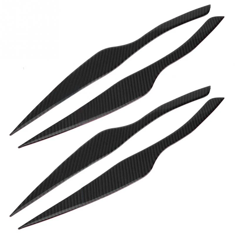 2 шт./компл. декоративные автомобильные наклейки из углеродного волокна для