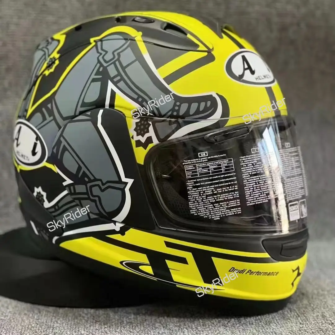 Full Face Motorcycle helmet yellow RX7X isle of man TT Riding Motocross Racing Motobike Helmet Casco De Motocicleta | Автомобили и