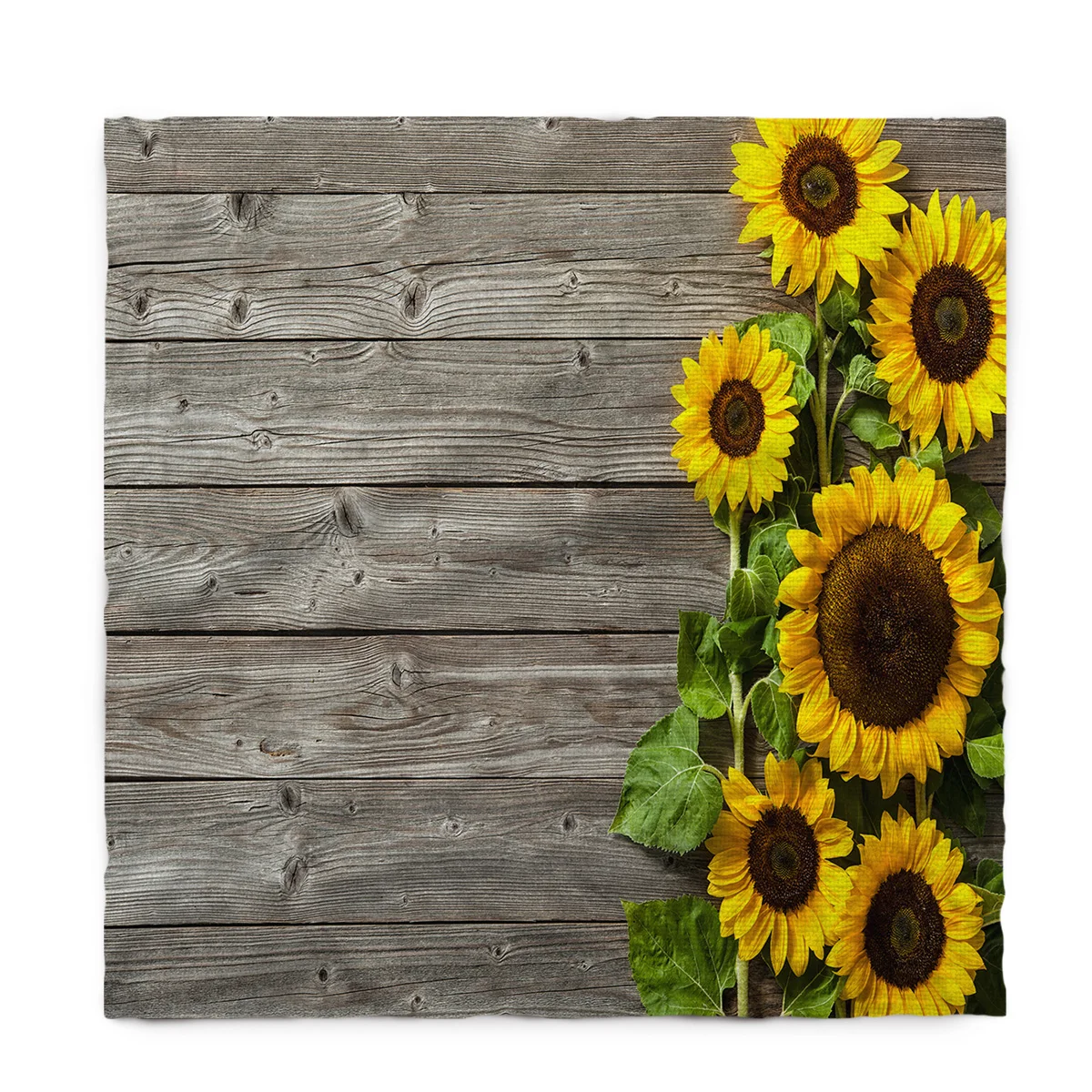 Подсолнух дерево планка фон скатерти чехлы для стола девушки мужчины скатерть