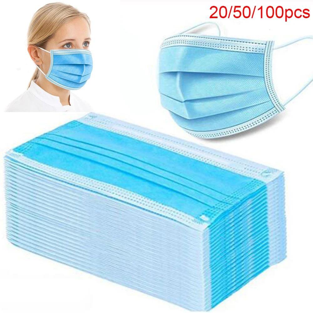 Одноразовая Пылезащитная маска FFP2 против пыли респиратор с 3 слоями фильтров и