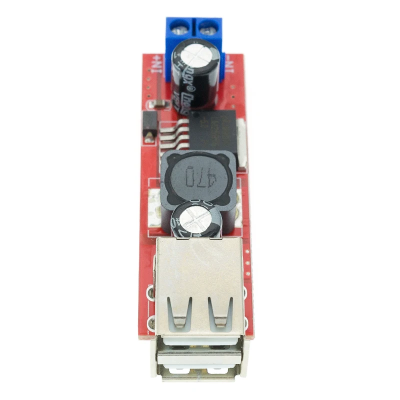 С источником питания от постоянного тока 6V 40V до 5V 3A двойной USB зарядка DC