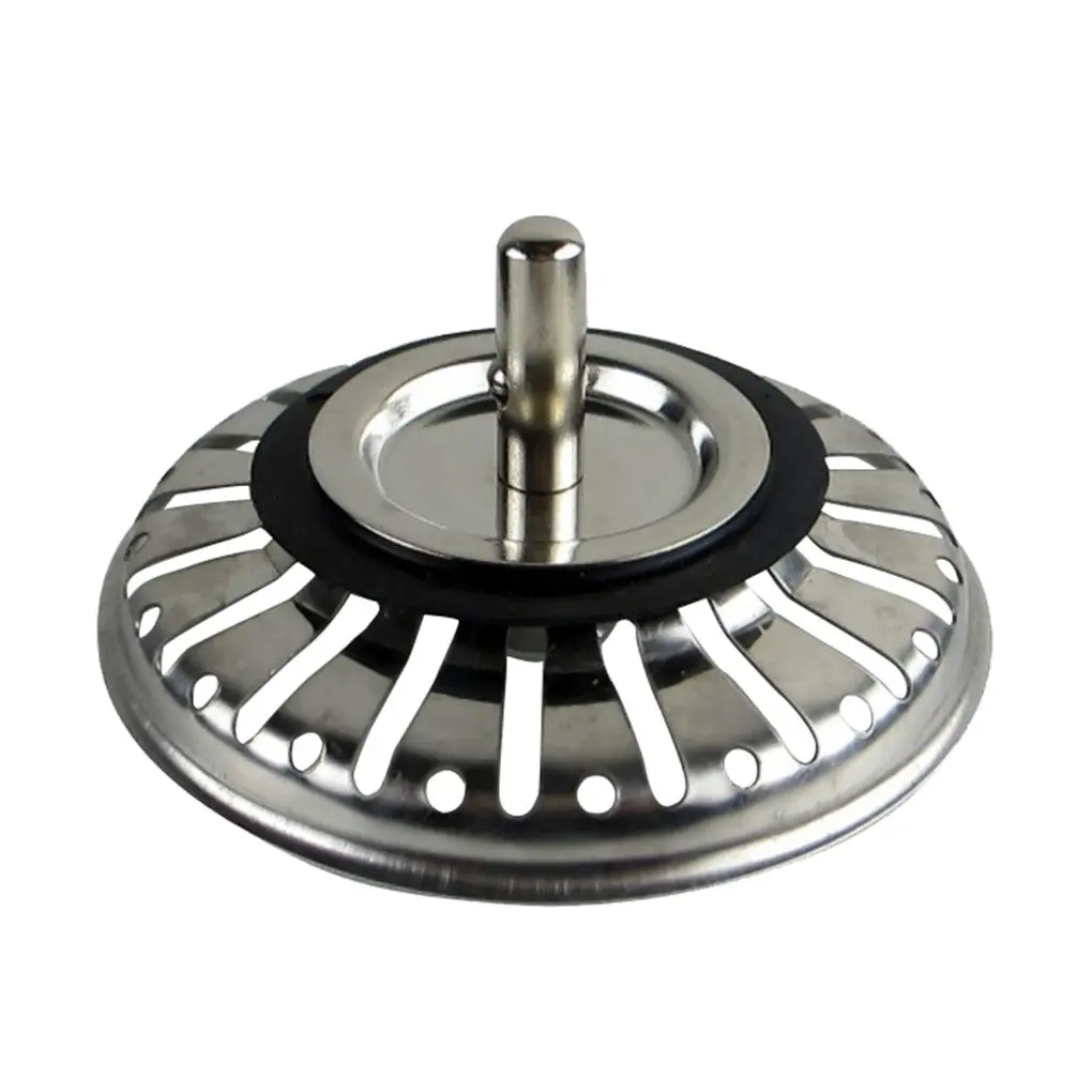 

Kitchen Sink Drain Strainer Cover Bathroom Washroom Sink Basin Bath Tub Shower Waste Filter Stainless Steel Sewer Drain