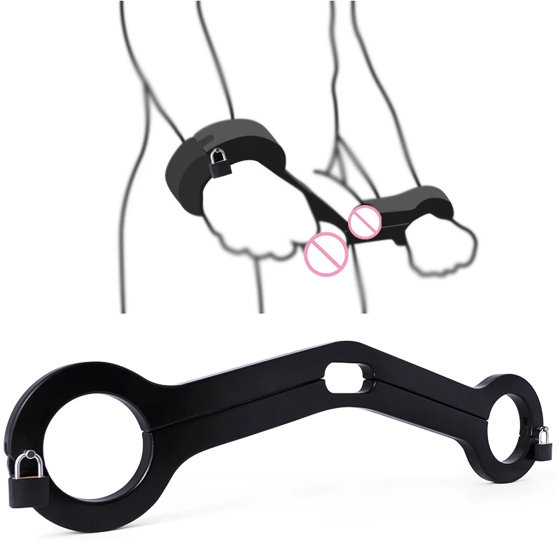 

2 IN 1 Wooden HUMBLER Ball Stretchers & Wrist Lock Scrotum Pillory | Arms To Balls Bondage | Ball Stretching | Femdom | Cuckold