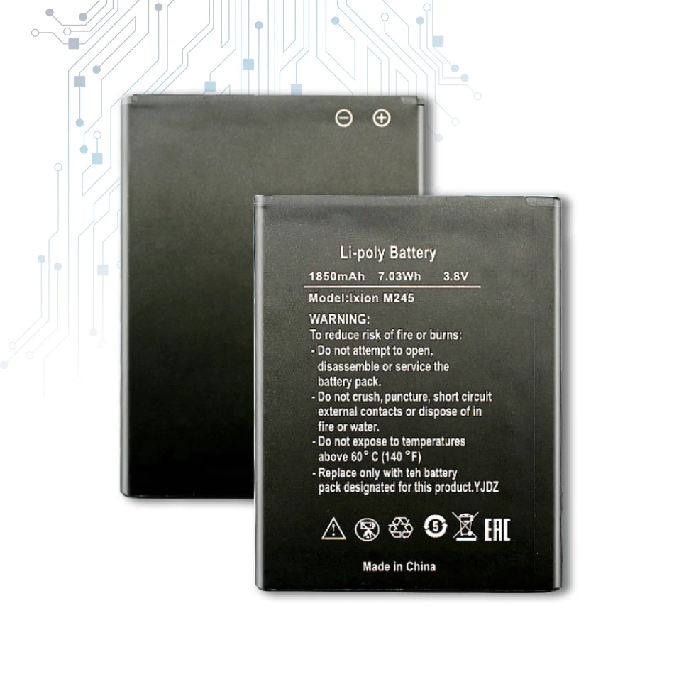 Аккумуляторная литий ионная батарея Ixion M245 для DEXP M 245 Сменный аккумулятор