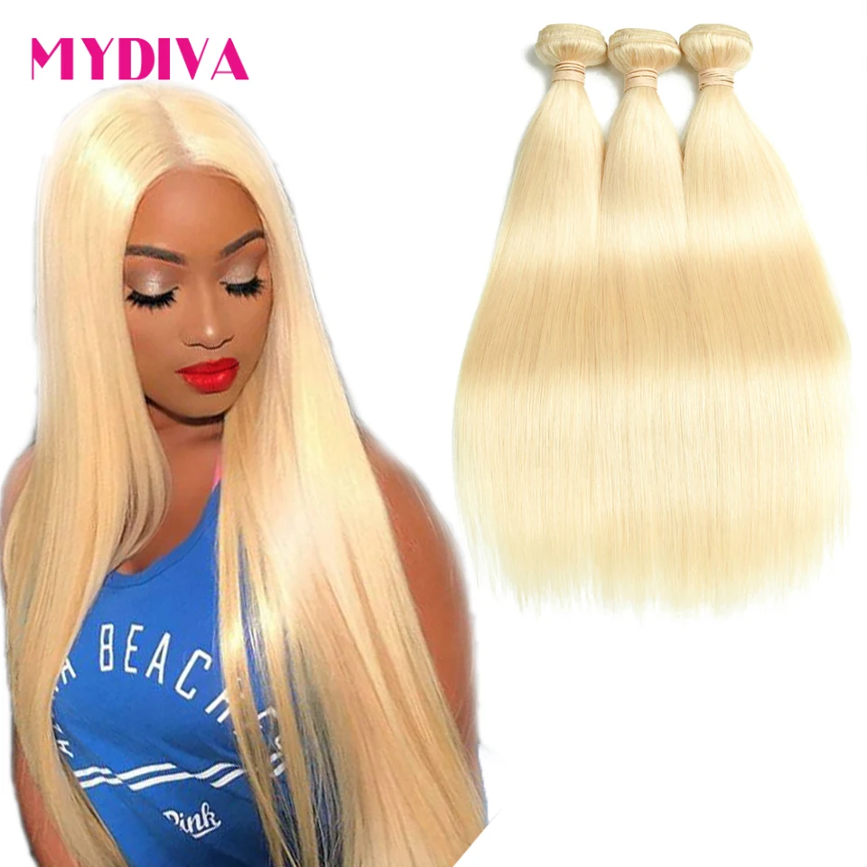 Прямые человеческие волосы для наращивания Перу платина блонд 613 10 30 дюймов 1 шт.