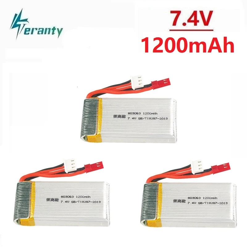 7 4 в 1200 мАч батарея для MJX X101 X102 RC Дрон Yi zhang X6 H16 H40WH V262 V333 V353B V666 Квадрокоптер