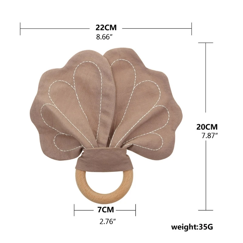 

BPA Free Baby Wooden Teether Embroidery Flowers Comforting Rattle Toys Wood Rodent Baby Rattle Newborns Stroller Educational Toy