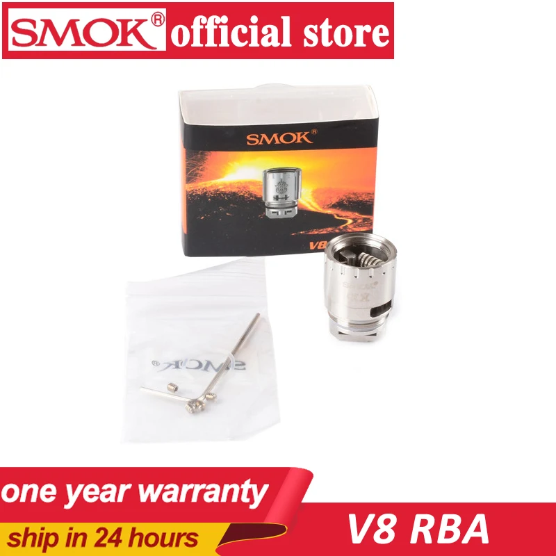 Smok V8 RBA Patented Fused 0.28ohm Clapton Dual Coil 50W-140W | Электроника