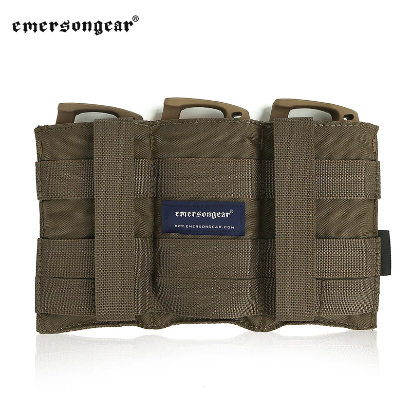 

Emersongear Tactical M4 Mag Pouch 556 Triple Magazine Pouch For Plate Carrier MOLLE Mag Bag Airsoft Military Pouch Pack Panel RG