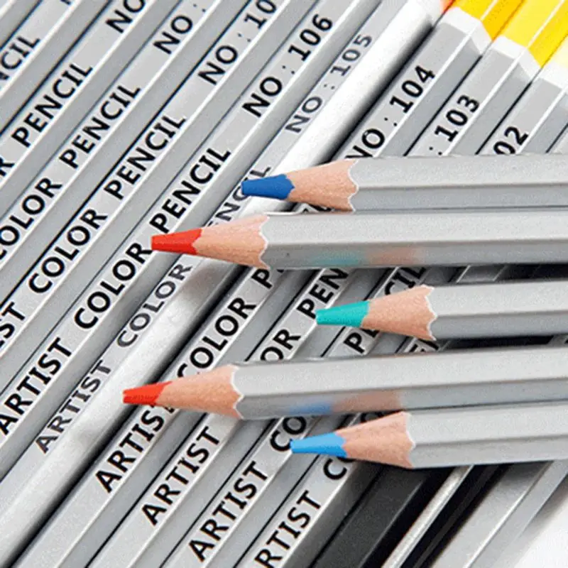 

36/48/72 Colors Professional Oil Colored Pencils Set Artist Painting Sketching