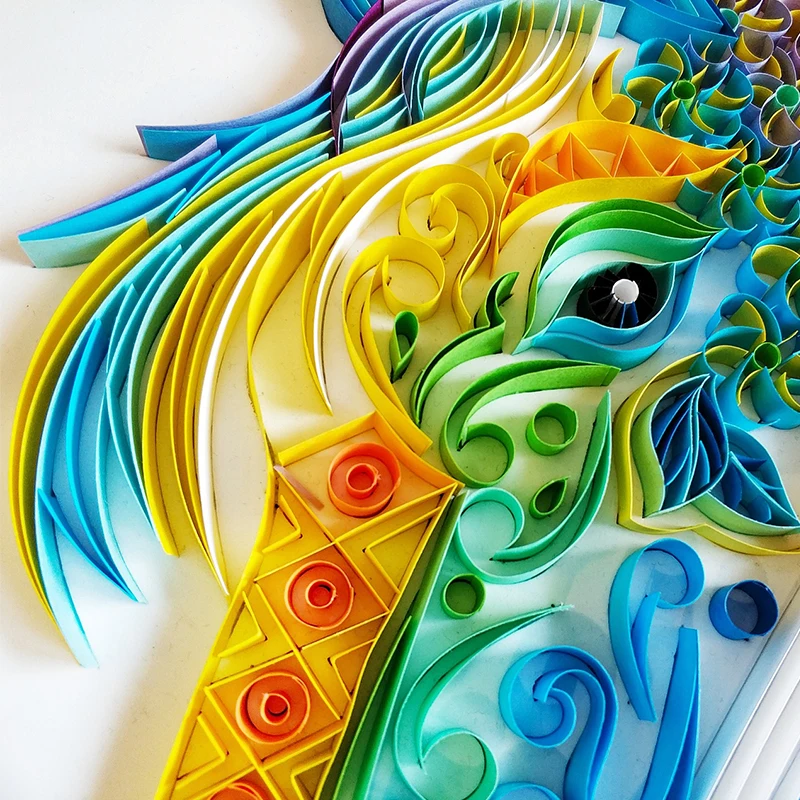 260 шт./лот 39 см бумага для оригами и квиллинга ручной работы Разноцветные бумажные